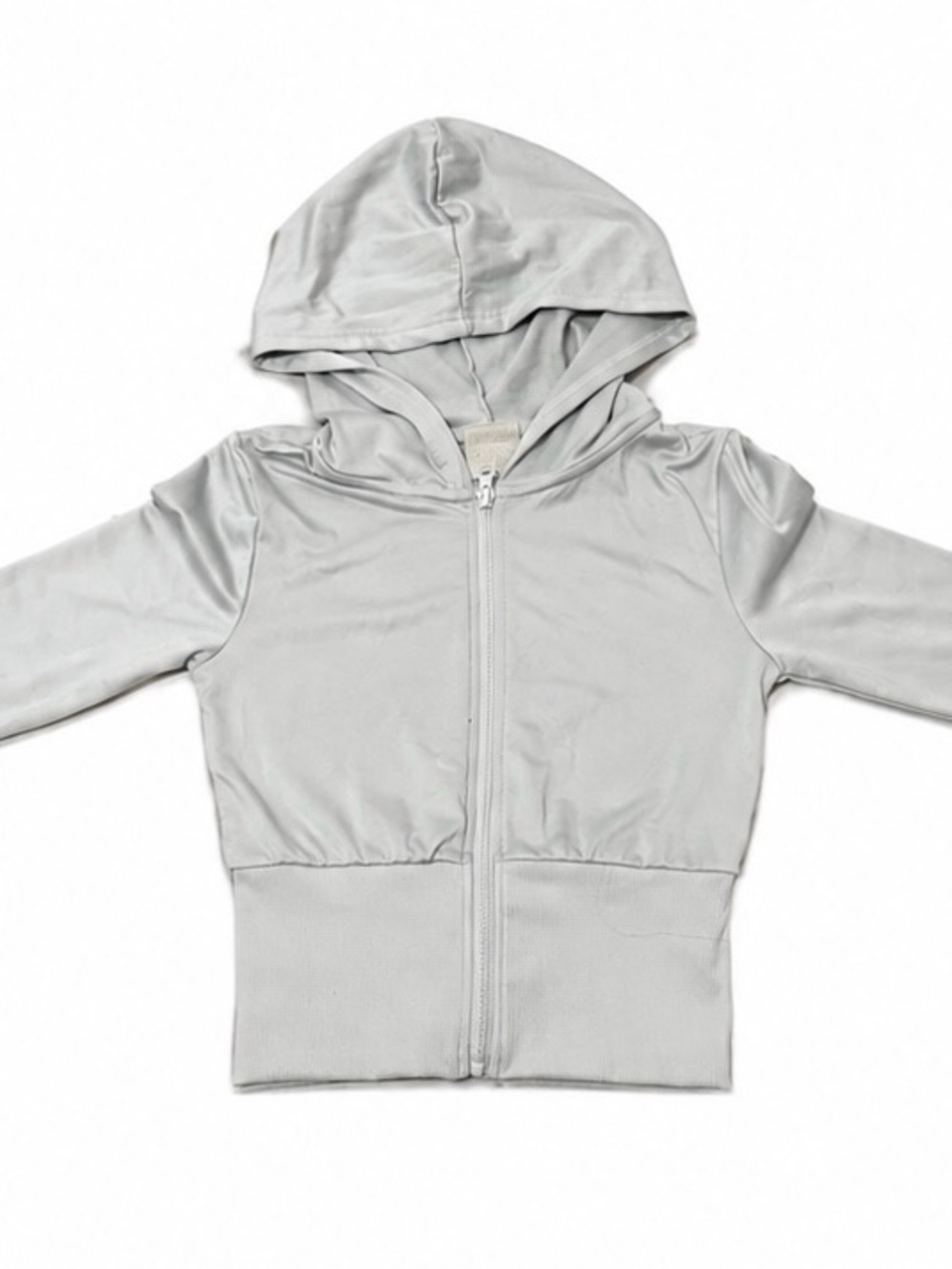 & Other Stories Light Gray Hooded Zip Jacket